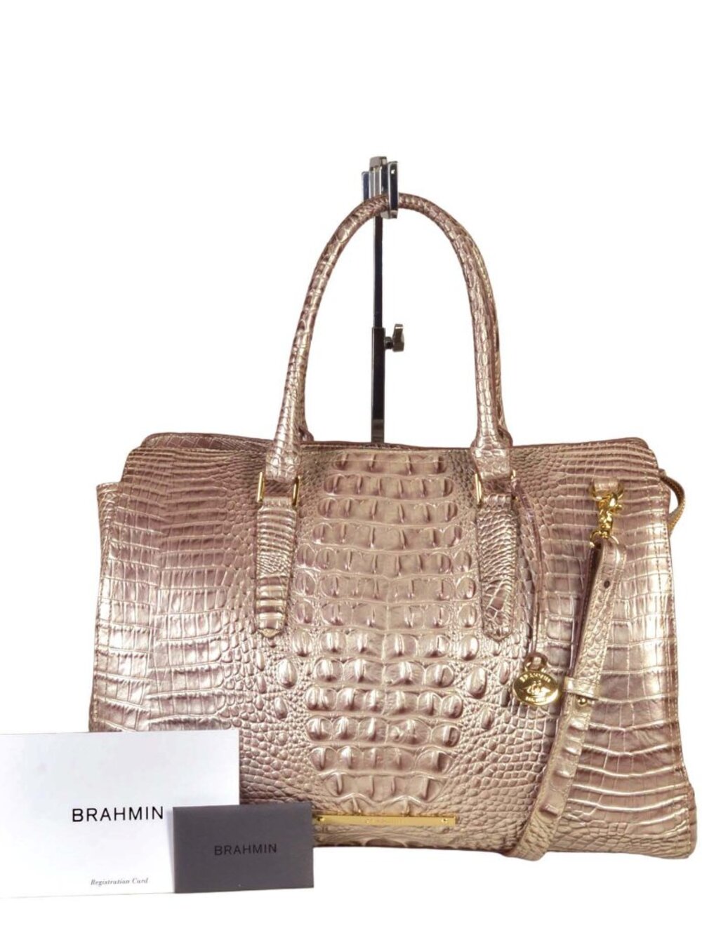 Brahmin Large Duxbury Weekender Travel tote bag Like NEW!